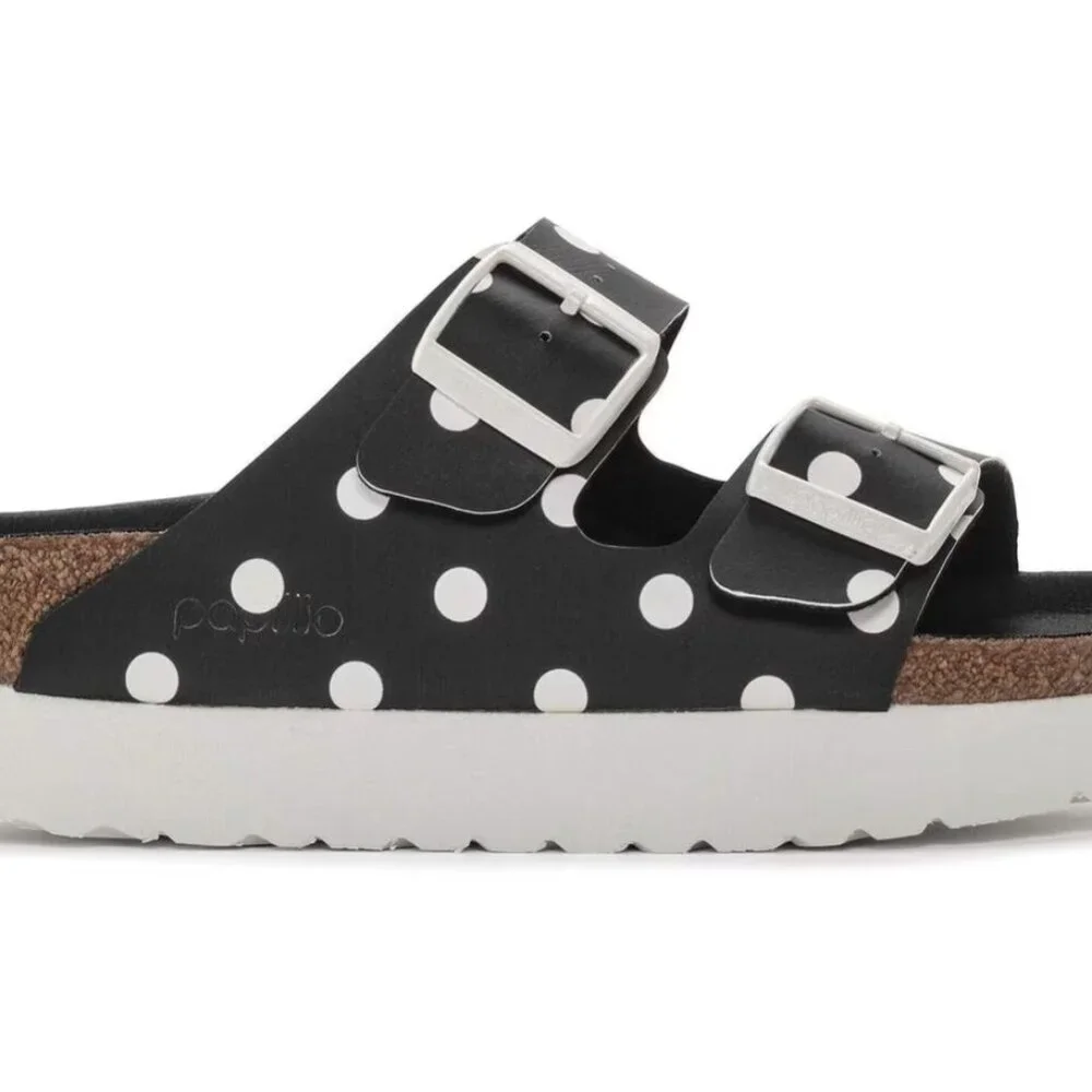 Birkenstock Papillio Arizona Platform Polka Dot Sandals EU 36 / US 5-5.5